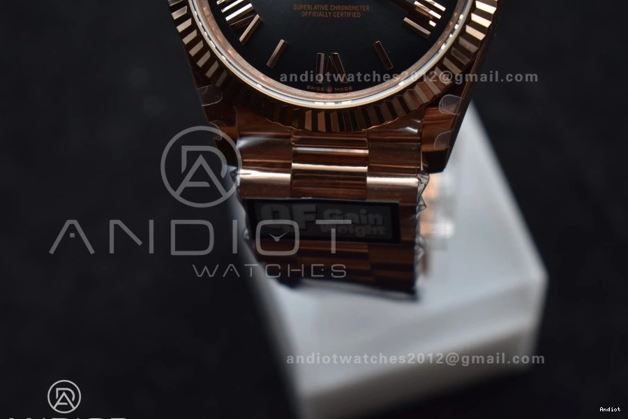 AllSeason on DayDate RG QF Edition Steel 40 V4 Slate 904L Dial Ombre 711 A2836 Best President Weight) (Gain Bracelet 0716